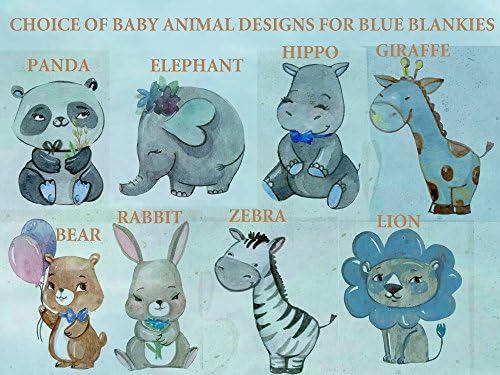 Personalized Baby Blanket for Boys with Name Birth Stats