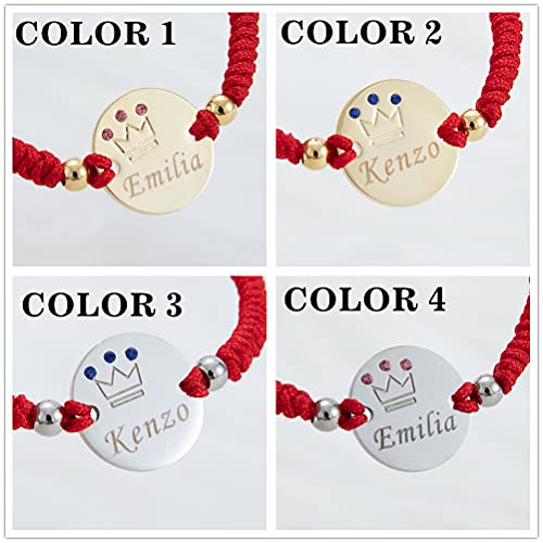 MIYOCAR Baby Name Bracelet 14K Gold Plated Dainty