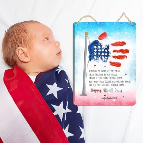 TRUMPETIC 4th of July Handprint Flag Craft with Poem