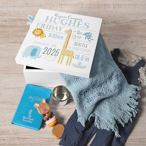 Lets Make Memories Personalized Keepsake Box for Boys