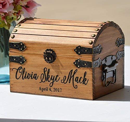 New Baby Gift Box Custom Engraved Memory Trunk 1