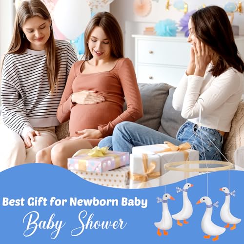 Silipull Goose Crib Mobile for Boys Girls