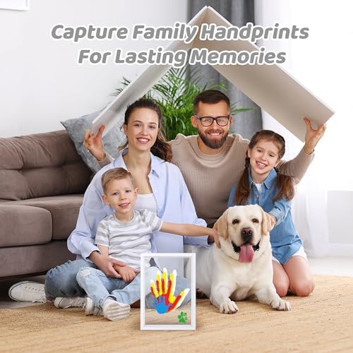 Omrhvi Family Handprint Kit with Frame and Paints