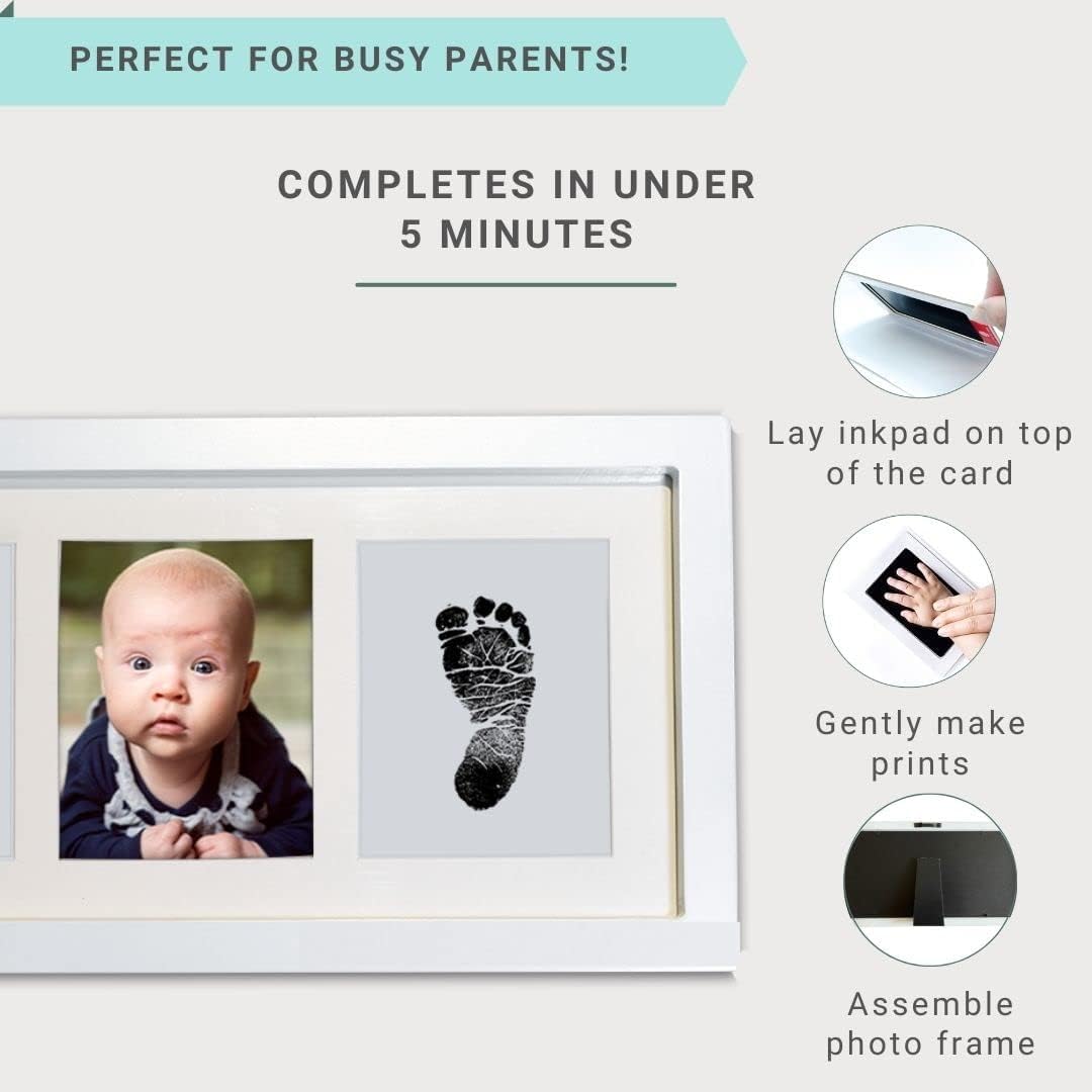 Baby Prints Newborn Handprint Footprint Frame Kit