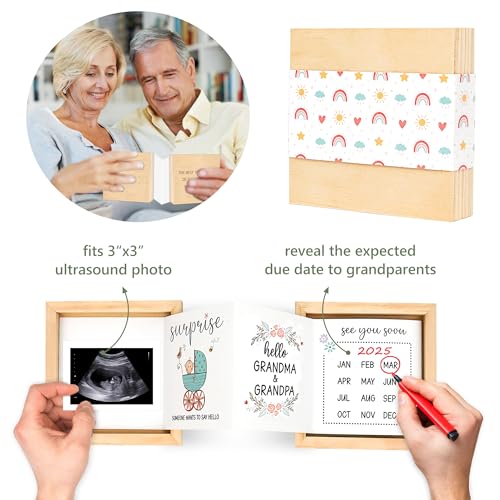Blinking Stars Baby Sonogram Keepsake Box