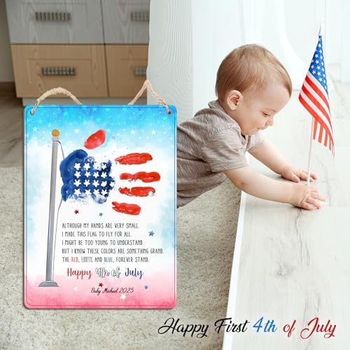 TRUMPETIC 4th of July Handprint Flag Craft with Poem