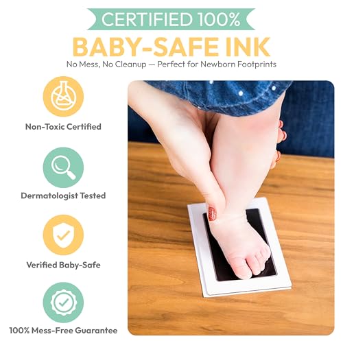 Clean Touch Ink Pad for Baby Handprint Footprint
