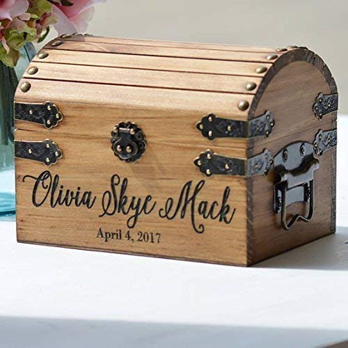 New Baby Gift Box Custom Engraved Memory Trunk 1
