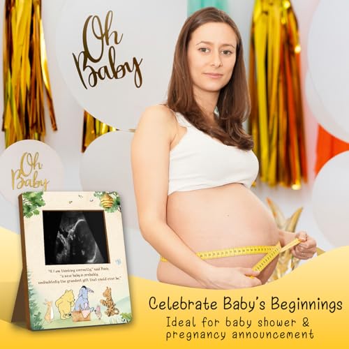 Winnie Pregnancy Keepsake Frame - Gender Reveal Ultrasound Display