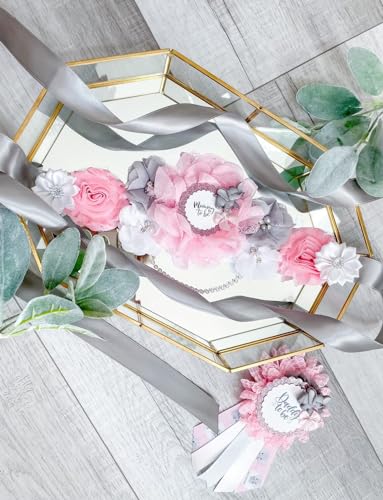 Pink Elephant Mom to Be Maternity Sash