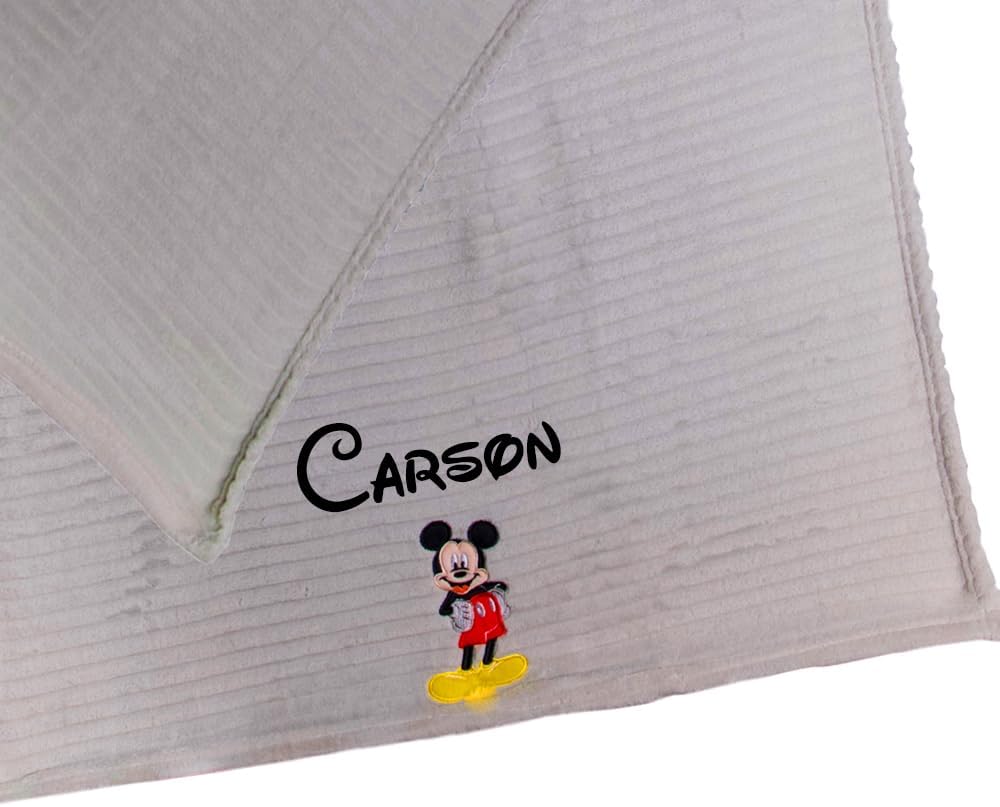 Cudlie Baby Blanket Mickey Mouse Licensed Gray Fleece