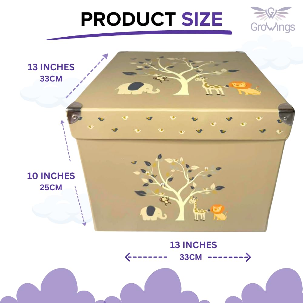 GroWings Baby Keepsake Box - Durable Collapsible Large Memory Storage
