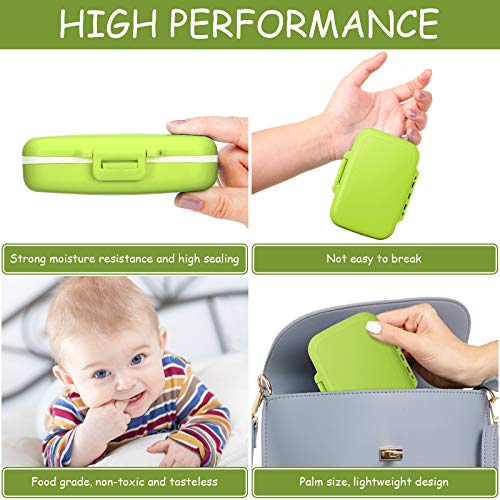 Jetec Baby Teeth Keepsake Box Set Green Blue