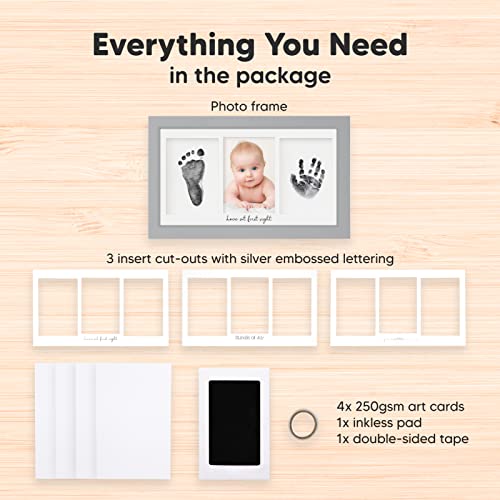 KeaBabies Inkless Hand Footprint Kit - No Mess for Baby Boy Girl