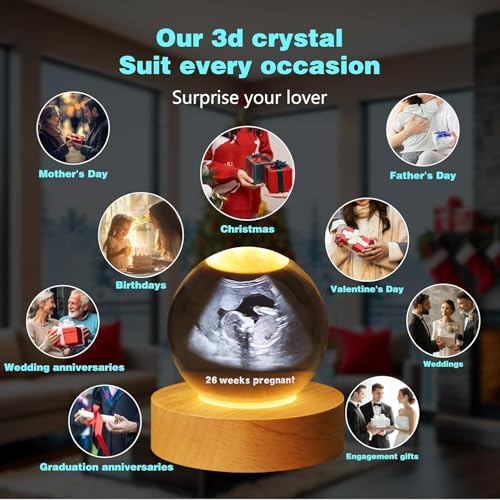 Custom Baby Ultrasound Crystal Ball with LED Light 1