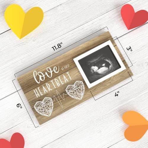EURSET Baby Ultrasound Picture Frame - Keepsake Gift for Pregnancy Announcements