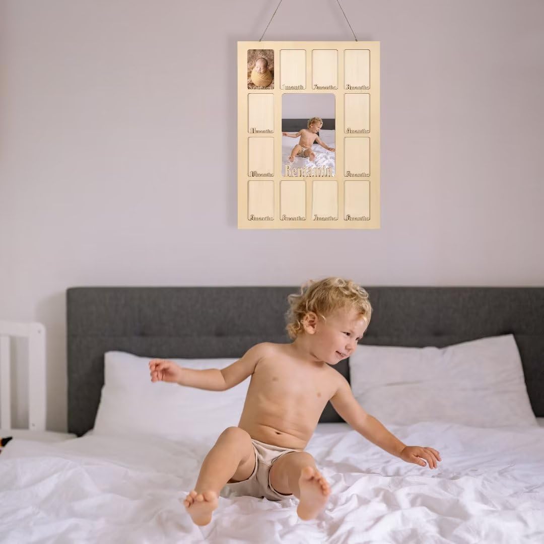 Personalized My First Year Photo Frame 12 Months Keepsake 1