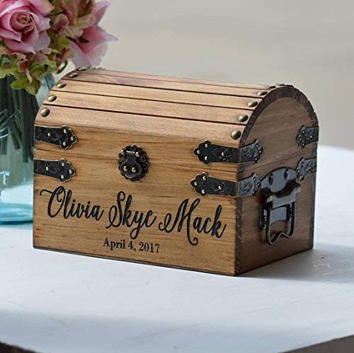 New Baby Gift Box Custom Engraved Memory Trunk 1