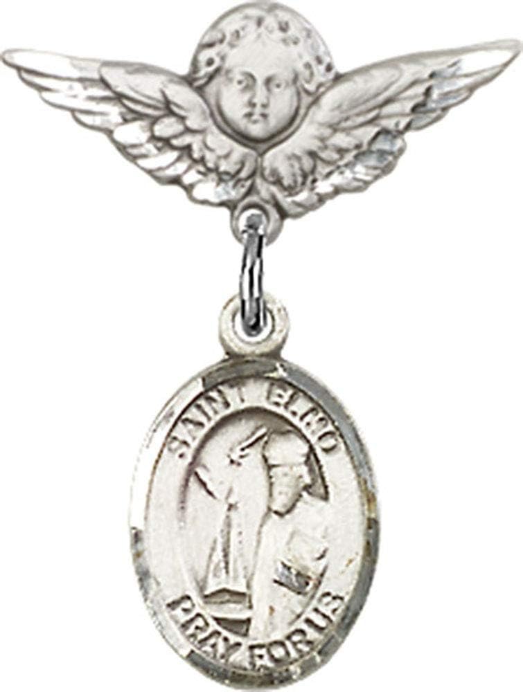 Religious Obsession Baby Badge with St Elmo Angel Pin - USA Mfg