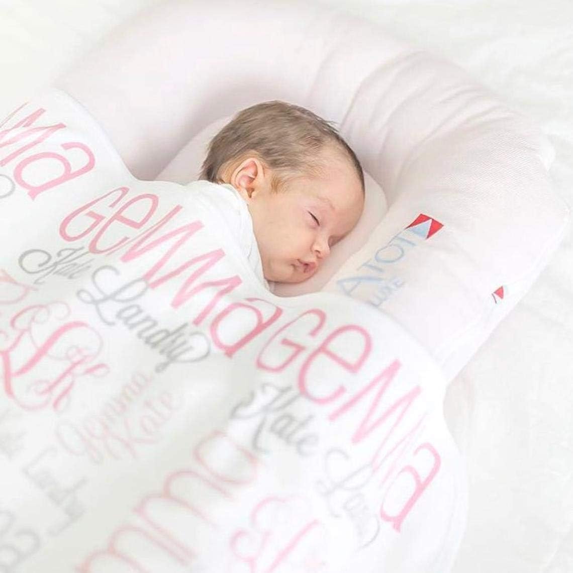 Personalized Baby Blanket with Name for Newborn Room