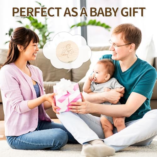 Annhua Wooden Baby Teeth Keepsake Box with Tweezer and Fetal Hair Container
