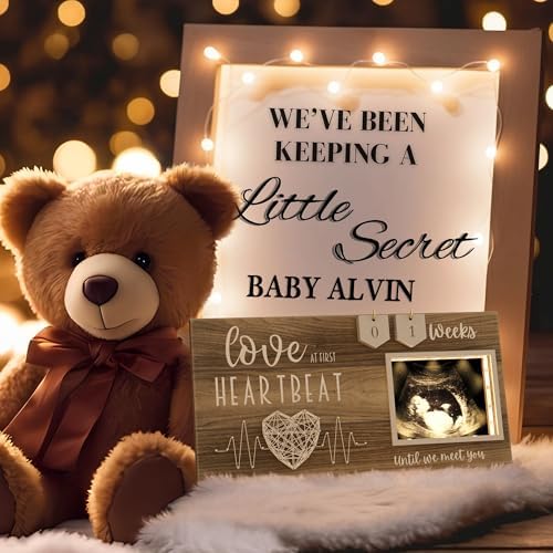 LED Illuminated Sonogram Frame with Countdown Weeks