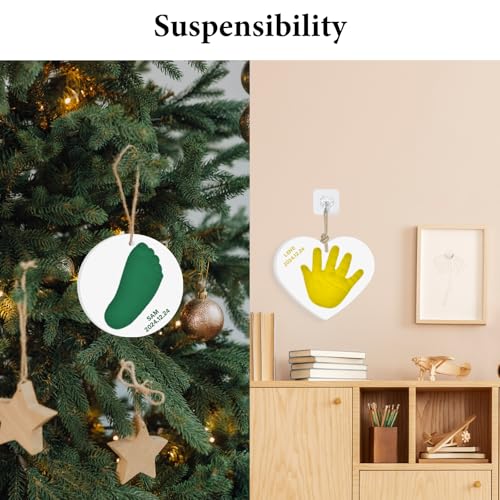 Kimitimi Baby Handprint Footprint Kit - Personalized Clay Keepsake