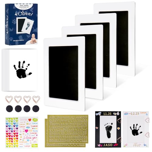 Tubuui Inkless Baby Hand Footprint Kit for Keepsakes