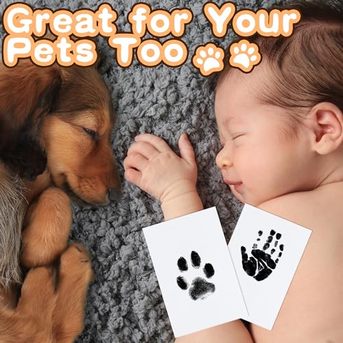MengNi Inkless Hand Footprint Kit - Safe Easy for Baby Pets