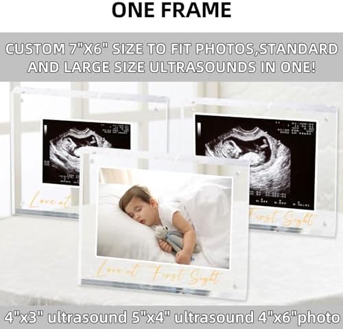 Acrylic Ultrasound Picture Frame - Unique Baby Keepsake