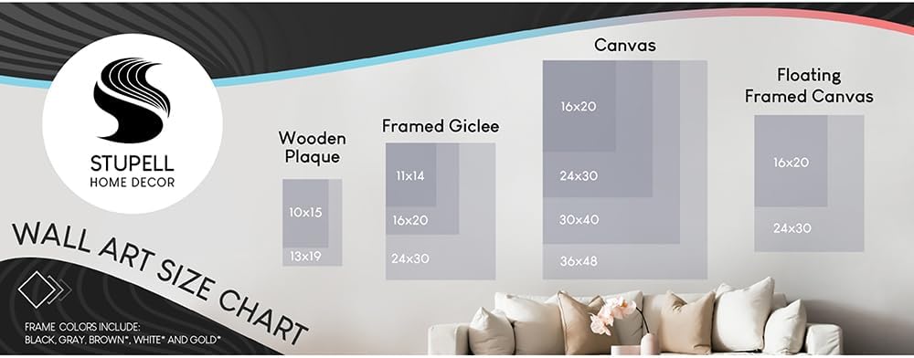 Stupell Industries Deco Summer Sun Wall Art 24x30 Black Framed