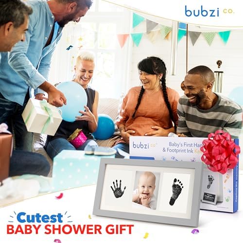 Bubzi Co Baby Handprint Footprint Kit for Newborns