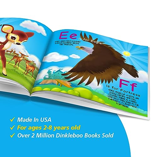 Dinkleboo Personalized Story Book - A to Z for Kids