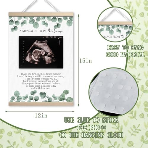 Classic Greenery Baby Shower Decorations Keepsake Frame