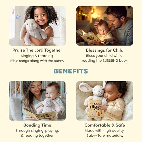 HELLO 2 KIDS Praise Bunny Christening Gift Set