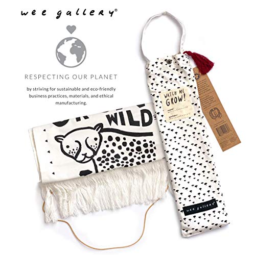 Wee Gallery Safari Canvas Growth Chart - 44x13 Inches 1