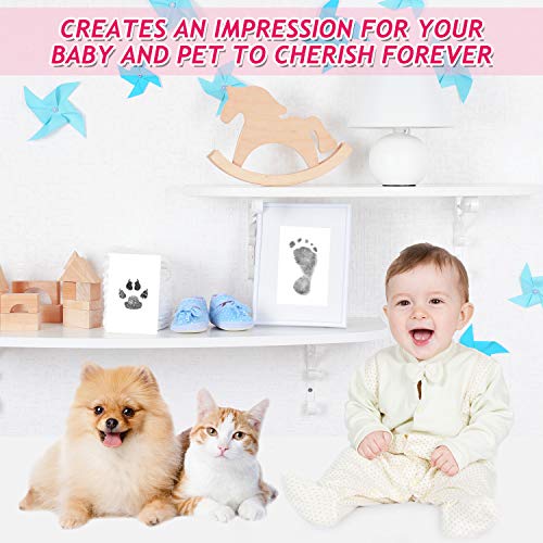 Outus Newborn Handprint Footprint Kit with 4 Ink Pads and 10 Cards