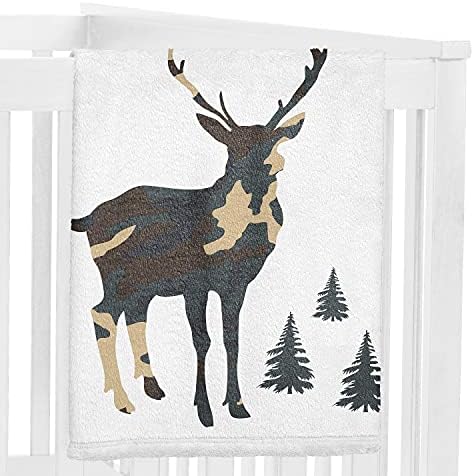 Woodland Camo Deer Baby Growth Mat Blanket 1