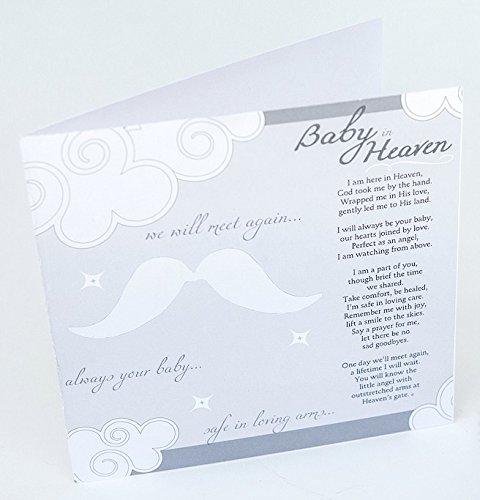 Baby in Heaven Clear Mosaic Handmade Cross - Infant Loss Sympathy Gift