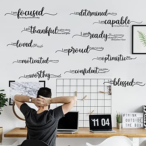 Epakh 2 Sheet Positive Inspirational Wall Decals