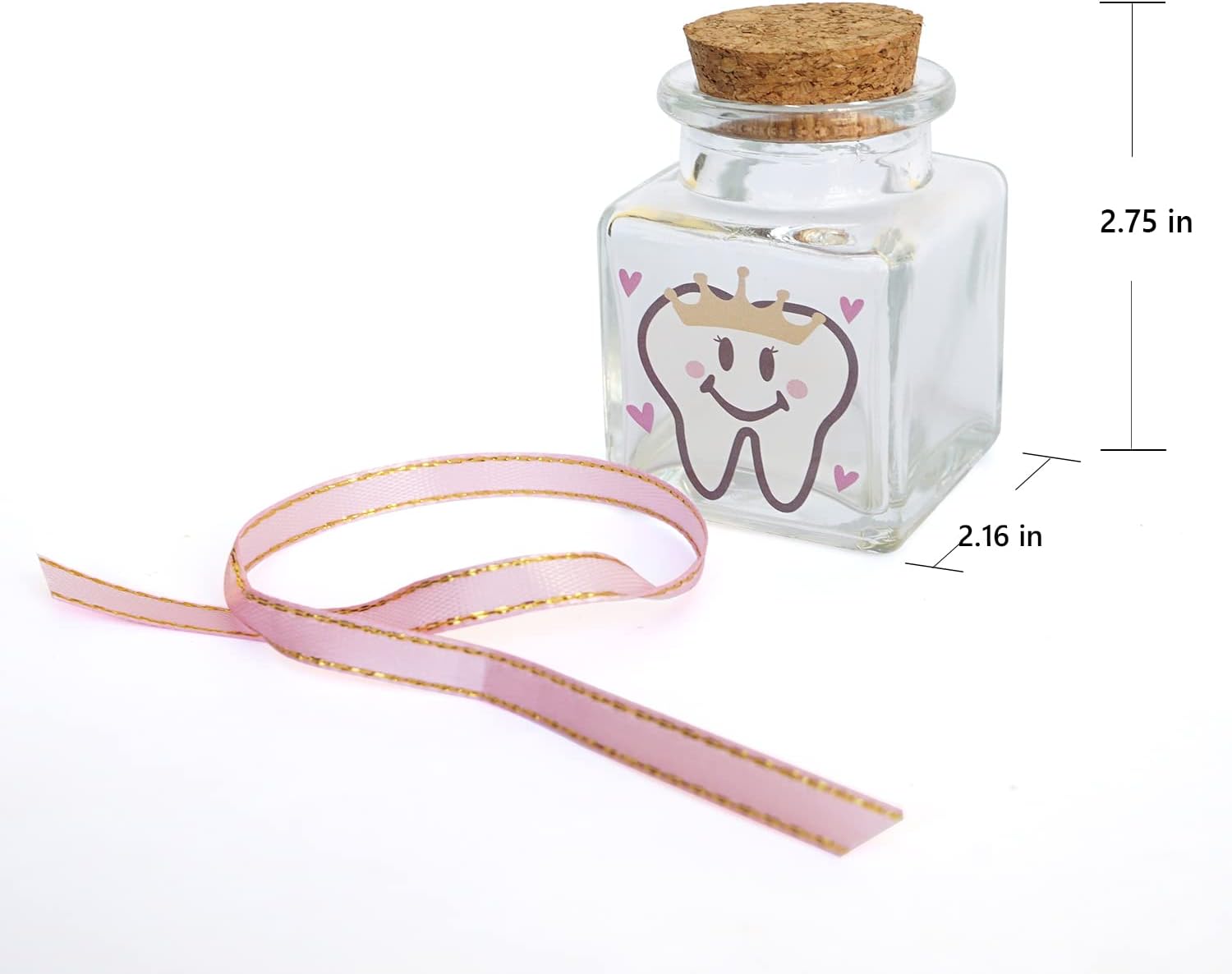 Cute Tooth Fairy Jar for Lost Teeth Keepsake Box