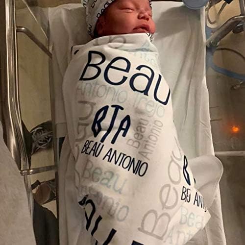 Personalized Baby Blanket with Name for Newborn