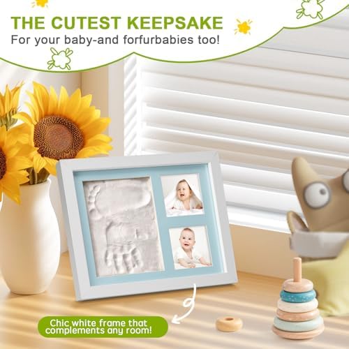 Baby Hand Footprint Kit with Frame - Newborn Keepsake