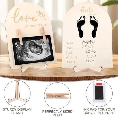 Lusofie Double-Sided Ultrasound Picture Frame