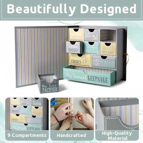 Votum Baby Keepsake Box - Moon Stars 9 Compartments