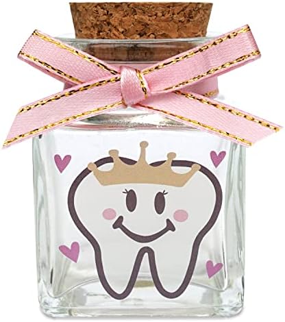 Cute Tooth Fairy Jar for Lost Teeth Keepsake Box