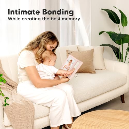 KeaBabies Personalized Baby Hand Footprint Kit - Petal Pink