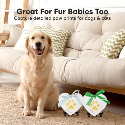 KeaBabies Baby Hand Footprint Kit - Quick Dry Ornament Kit for Newborns