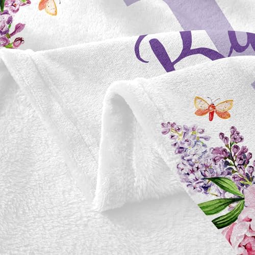 Custom Baby Blanket with Name 40X50 Flannel Keepsake