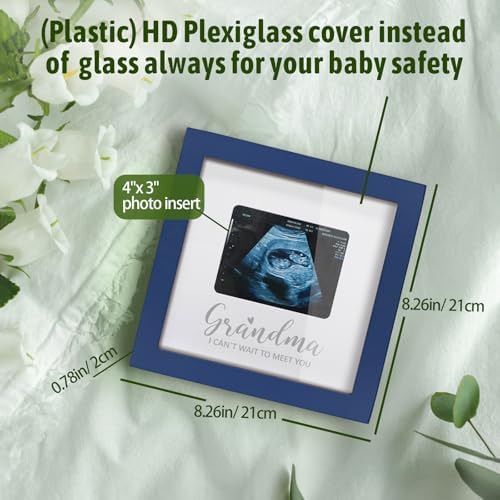 Sonogram Picture Frame for Grandma Blue